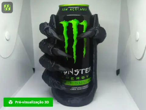 PORTA LATA MONSTER GARRA 3D