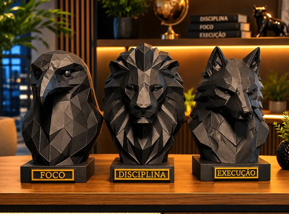 KIT DECORAÇÃO DISCIPLINA FOCO EXECUÇÃO 15 CM